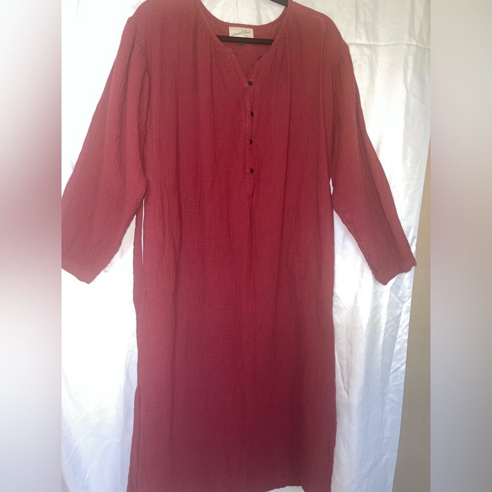 Universal Thread Deep Red Long Sleeve Dress